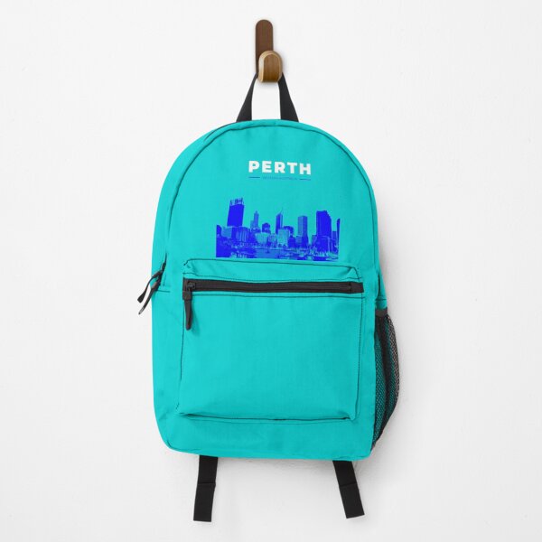 Item preview, Skyline, cityscape poster of Perth (blue) designed and sold by CMYKStudio.