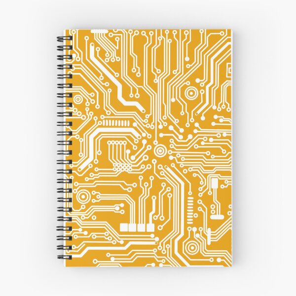 Item preview, Mustard yellow microchip hardware circuit design designed and sold by Giulia  Palazzo.