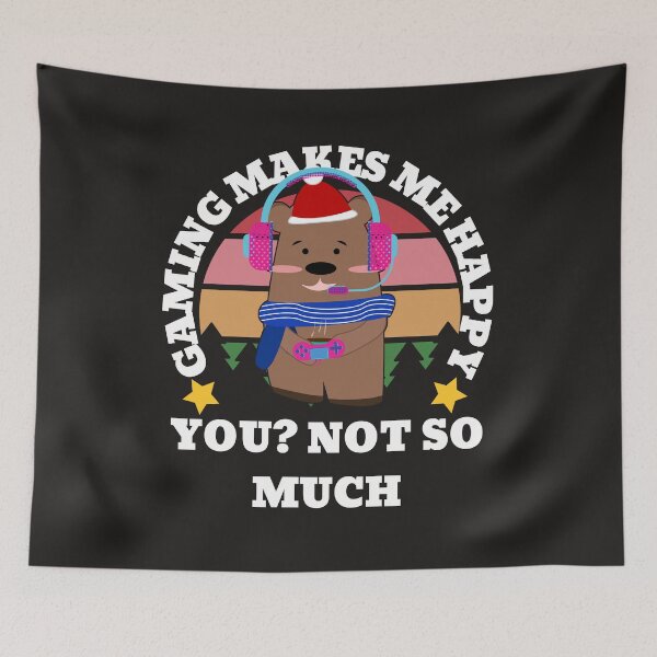 Item preview, Gaming makes me happy you? not so much (white) designed and sold by UnboundFull.