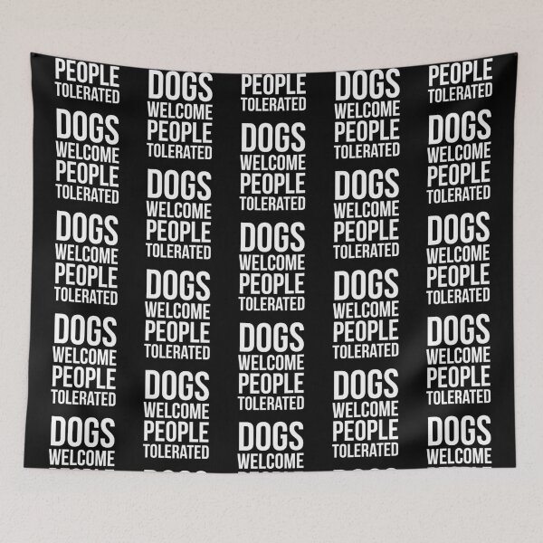 Item preview, Dogs Welcome People Tolerated designed and sold by evokearo.