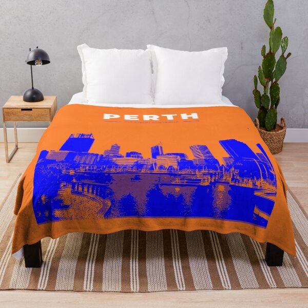 Item preview, Skyline, cityscape poster of Perth (orange) designed and sold by CMYKStudio.