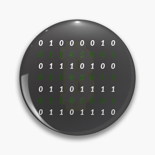 Item preview, Bitcoin in Binary designed and sold by Rivermod.