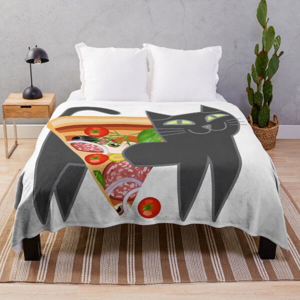 Item preview, Cat loves pizza designed and sold by plushism.