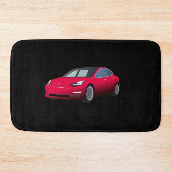 Item preview, Red Tesla Model 3 drawing designed and sold by happiness18.