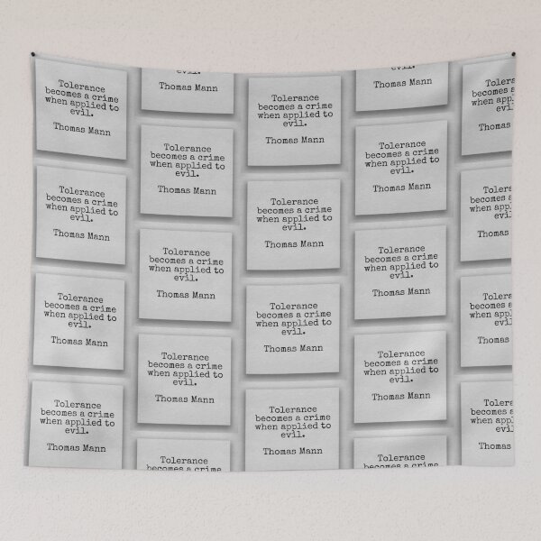 Item preview, Quote about tolerance by Thomas Mann designed and sold by Pelikancrazy.