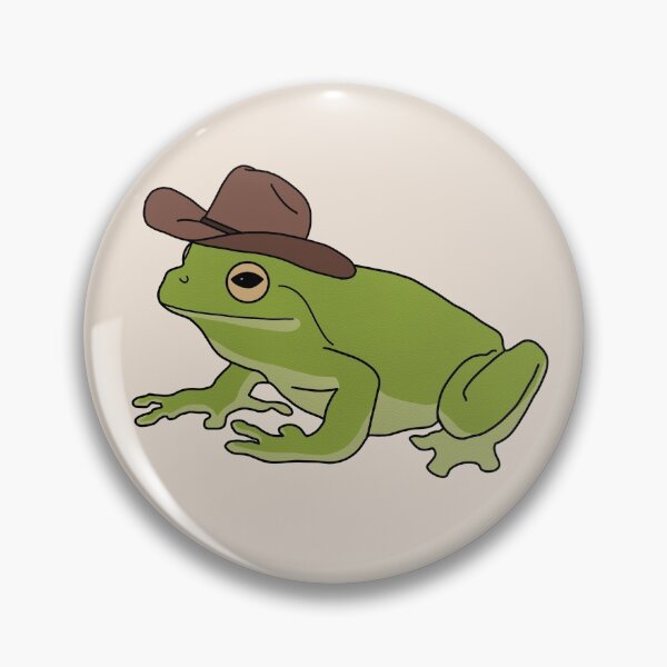 Item preview, Frog With Cowboy Hat designed and sold by lojains.