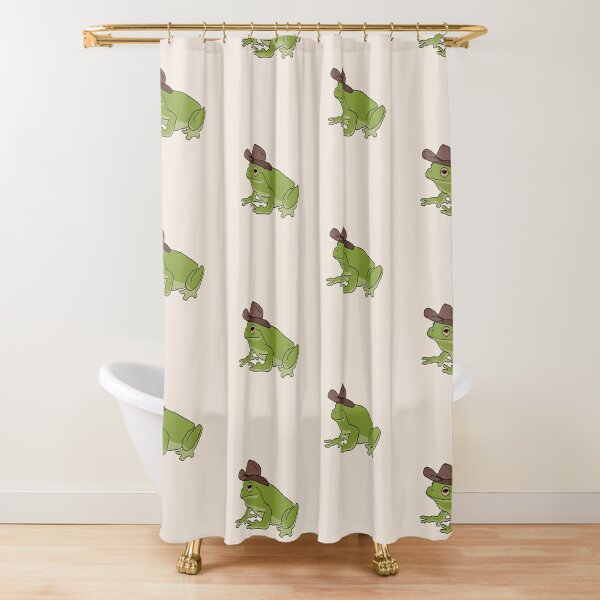 Frog With Cowboy Hat Shower Curtain for Sale by lojains