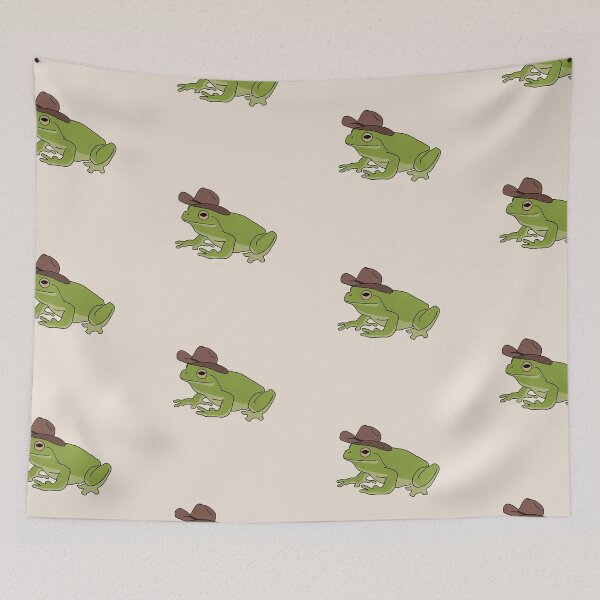 Item preview, Frog With Cowboy Hat designed and sold by lojains.