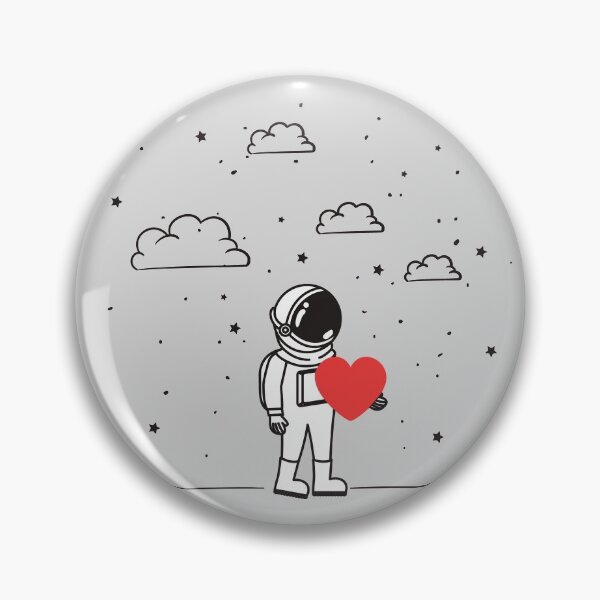 Item preview, Funny astronaut-Hold a heart  designed and sold by GranadaStore.