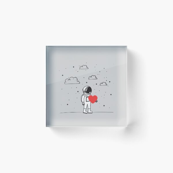 Item preview, Funny astronaut-Hold a heart  designed and sold by GranadaStore.