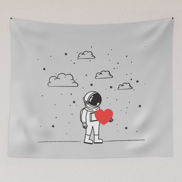 Item preview, Funny astronaut-Hold a heart  designed and sold by GranadaStore.