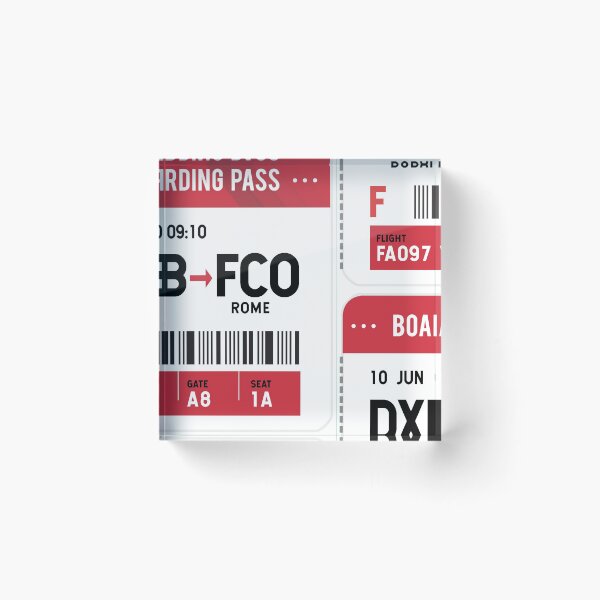 Item preview, DXB-FCO Fly FAB ticket 097 designed and sold by graziellostesso.