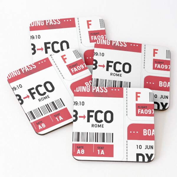 Item preview, DXB-FCO Fly FAB ticket 097 designed and sold by graziellostesso.
