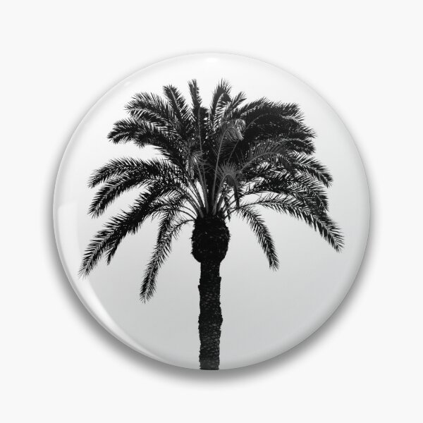 Item preview, Black and white tropical palm tree designed and sold by HaleyRedshaw.