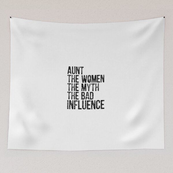 Item preview, Aunt The Woman The Myth The Bad Influence Vintage Funny Women Bithday Gift  designed and sold by ZETTIF ⭐⭐⭐⭐⭐.