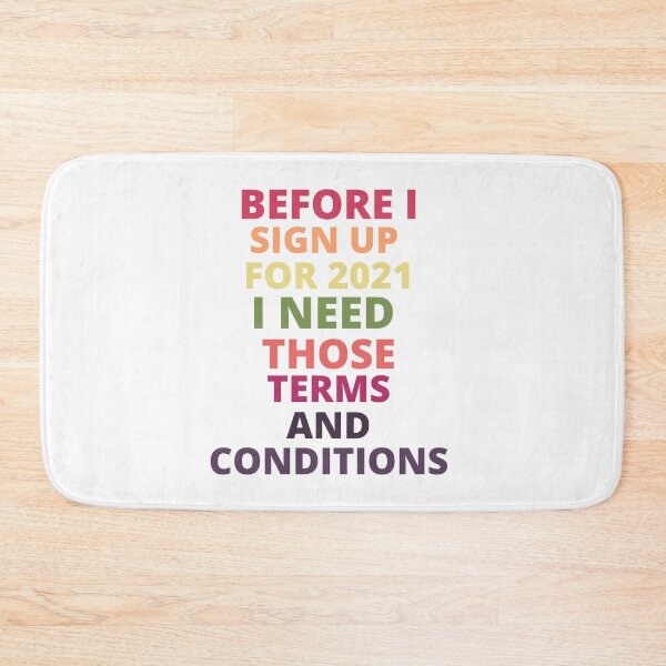 Item preview, before i sign up for 2021 i need those terms and conditions designed and sold by BousboulaStorie.