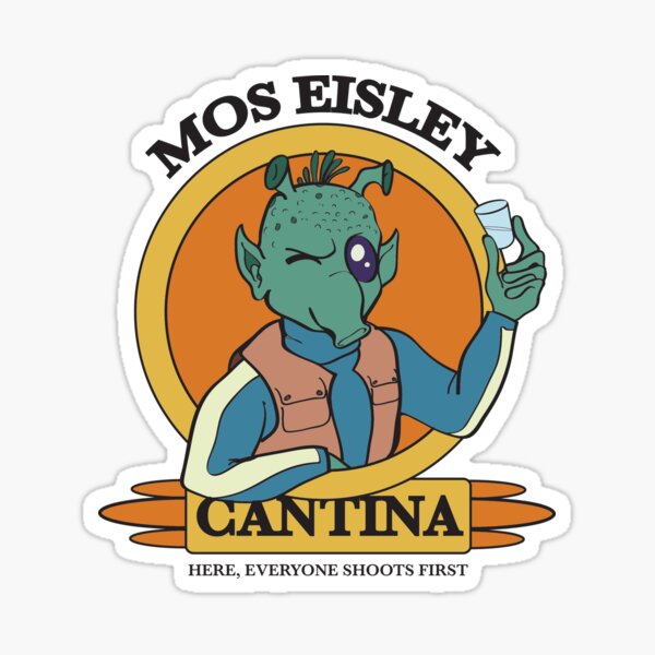 Vista previa del artículo con la obra «Mos Eisley Cantina», diseñado y vendido por Christina Reyes.