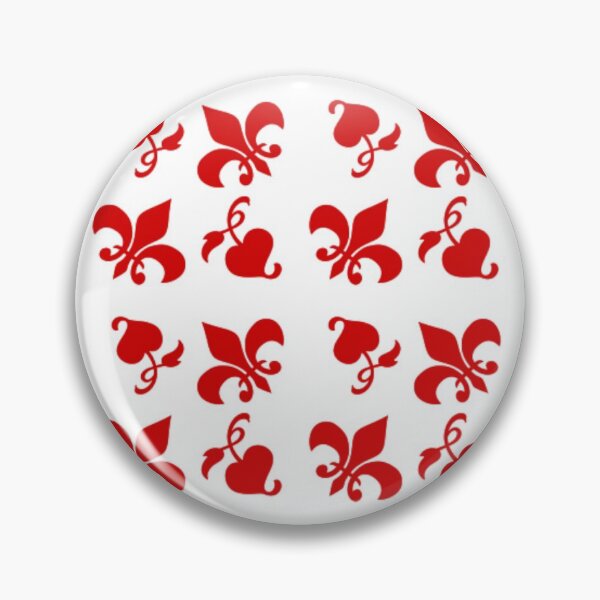 Item preview, red patterns on white background designed and sold by Olha Volokhova.
