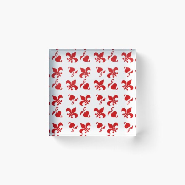 Item preview, red patterns on white background designed and sold by Olha Volokhova.