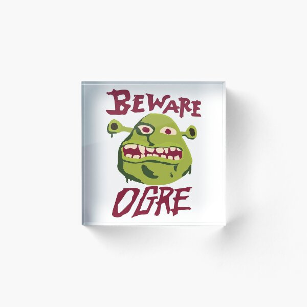 Aperçu de l'œuvre Méfiez-vous du signe Ogre Shrek créée et vendue par SparkyDesign.