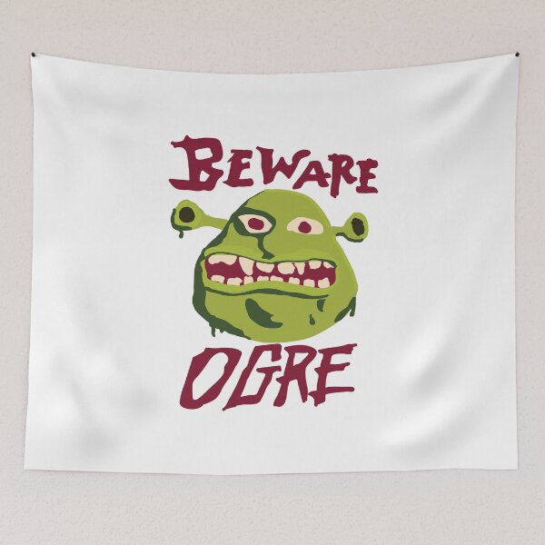 Item preview, Beware Ogre Shrek Sign designed and sold by SparkyDesign.