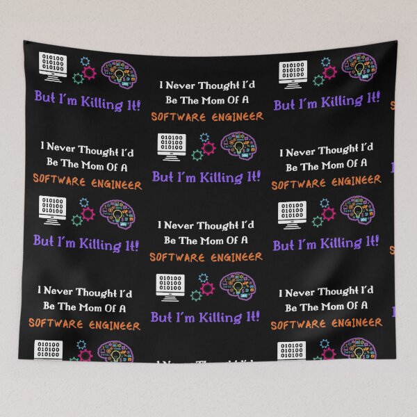 Item preview, Mom Of A Software Engineer-White Text designed and sold by Trendi61.