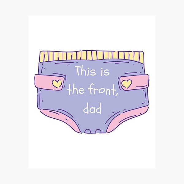 Item preview, This is the front, dad diaper nappies designed and sold by daguilon.