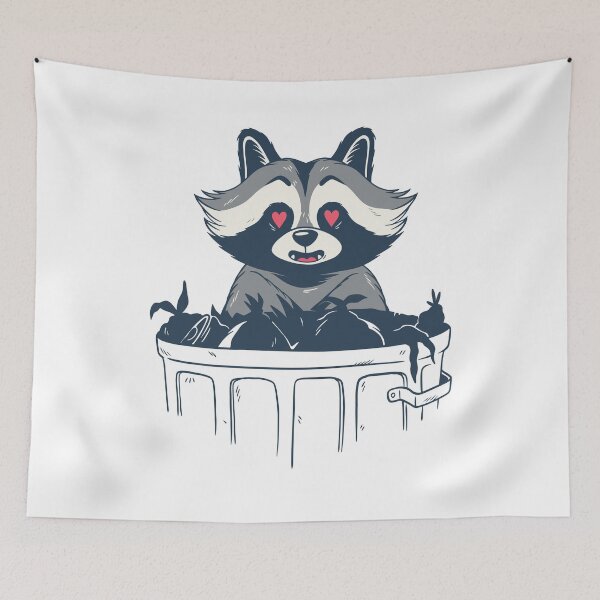 Item preview, Funny Trash Panda Raccoon in Trash Treasure designed and sold by NeXore.