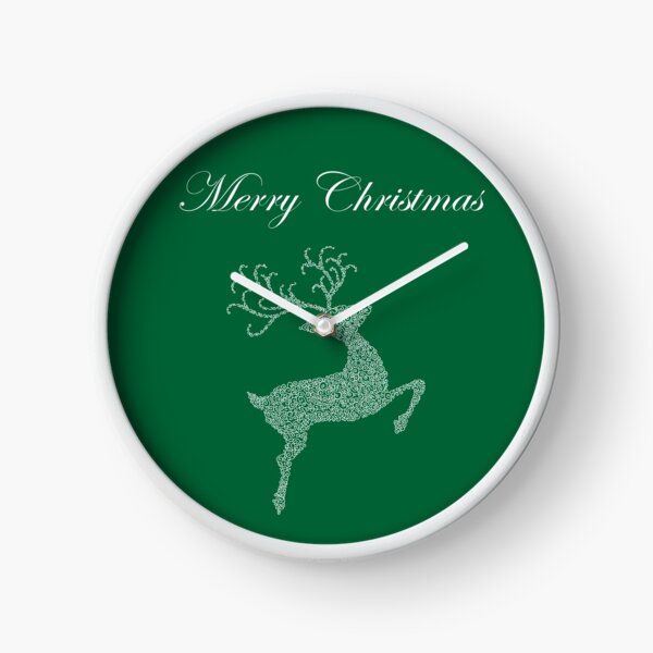Item preview,  Merry Christmas White Reindeer Silhouette  designed and sold by Deborah Camp.
