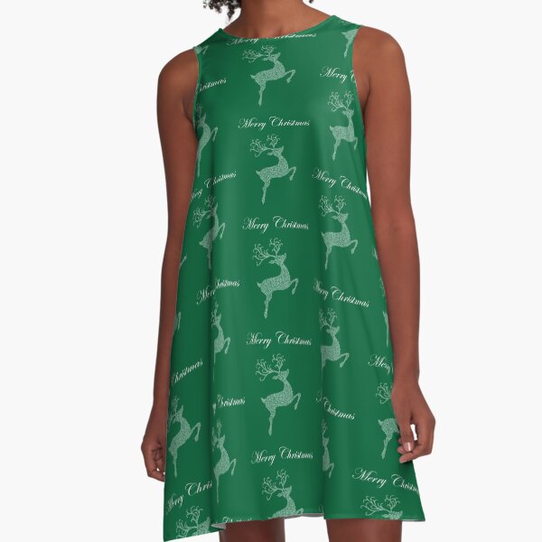 Item preview,  Merry Christmas White Reindeer Silhouette  designed and sold by Deborah Camp.