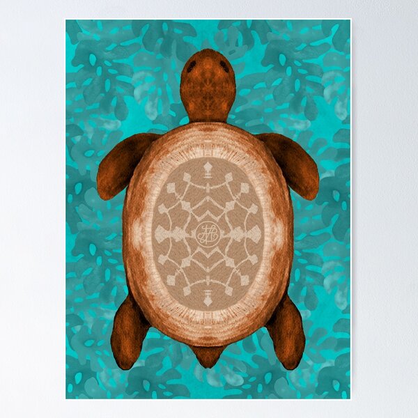 Item preview, Snowflake Turtle designed and sold by artlovepassion.