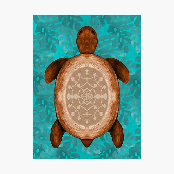 Item preview, Snowflake Turtle designed and sold by artlovepassion.