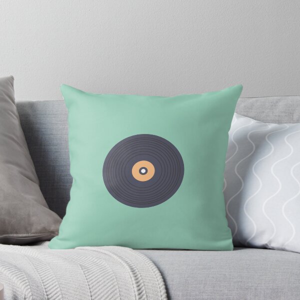 Cd desk vibes design and art Throw Pillow