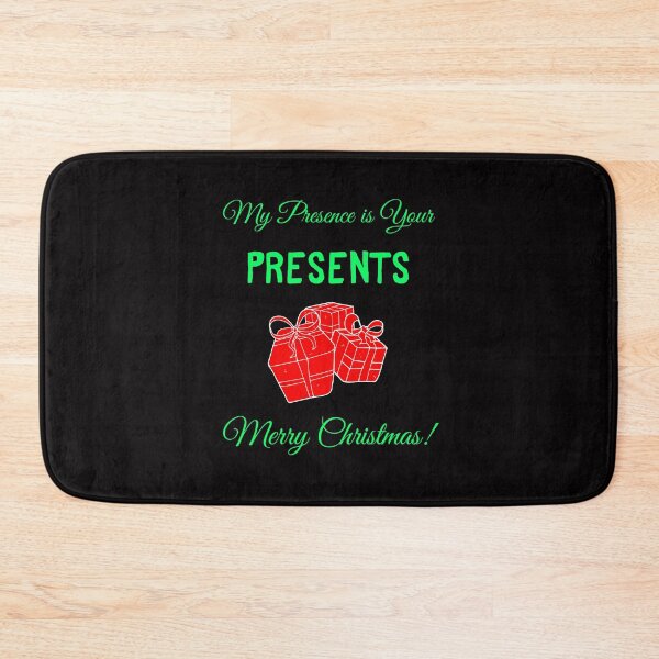 Aperçu de l'œuvre Joyeux Noël, ma présence est tes cadeaux créée et vendue par Heinessight Merch.