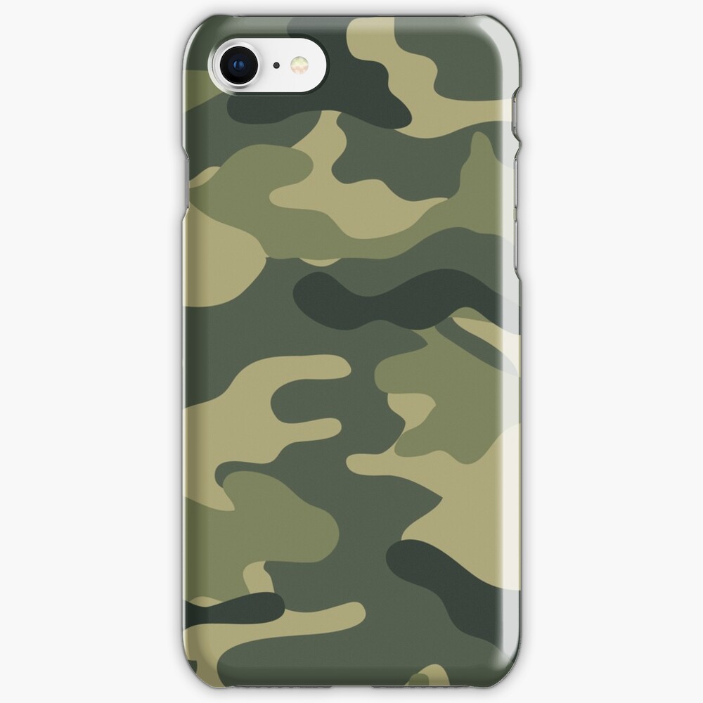 Camo khaki iPhone Case & Cover
