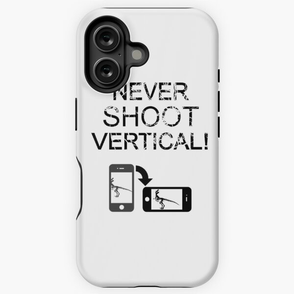 Item preview, Never Shoot Vertical (Black) designed and sold by Tempered Pixel.