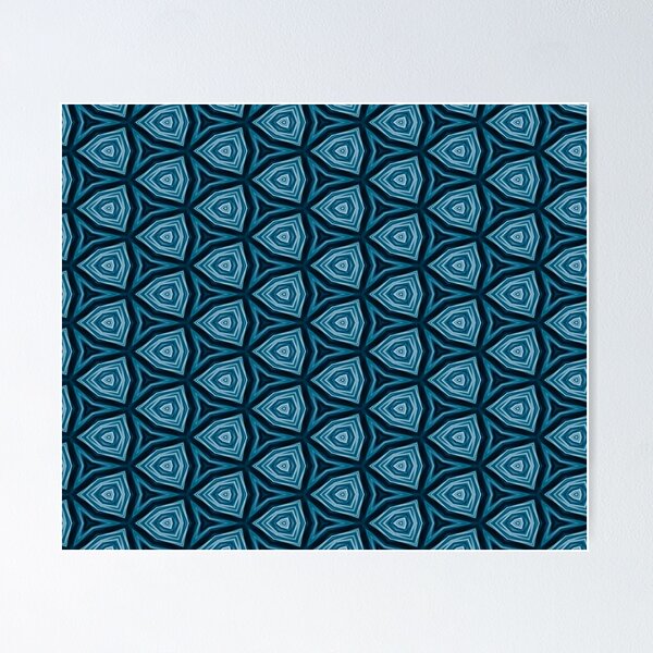 Item preview, Blue hex Kaleidoscope pattern  designed and sold by AYACHI90.