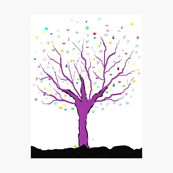 Artikelvorschau, Bunter Symbolbaum  entworfen und verkauft von ORIGENcreate.