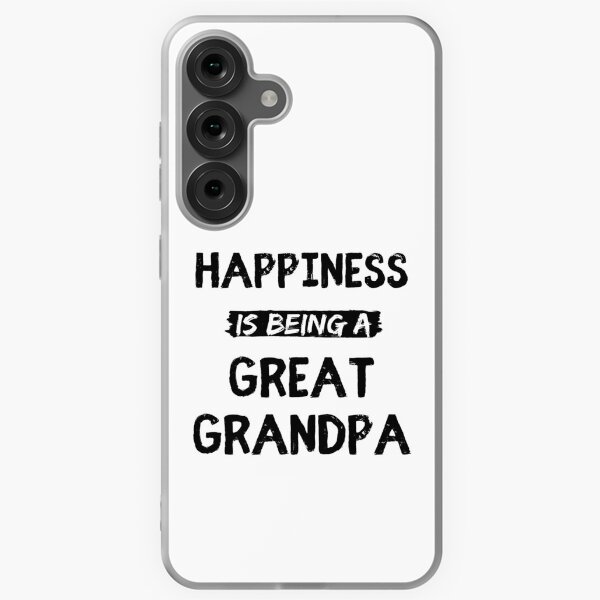Item preview, Happiness is being a great grandpa funny grandpa quote designed and sold by OneTimeEngineer.
