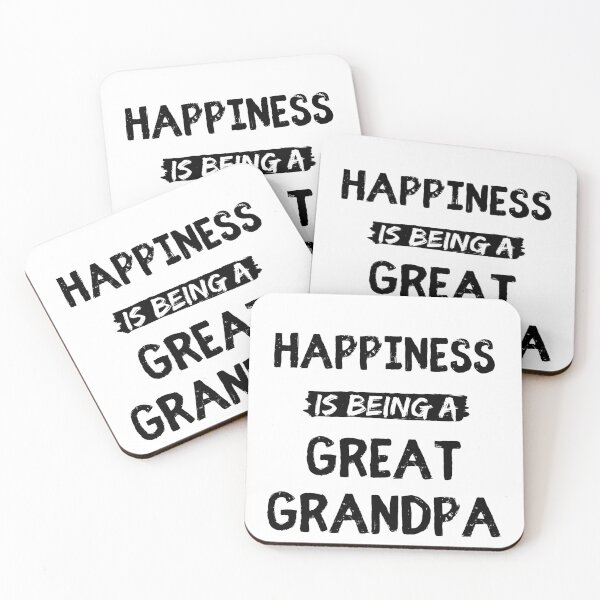 Item preview, Happiness is being a great grandpa funny grandpa quote designed and sold by OneTimeEngineer.