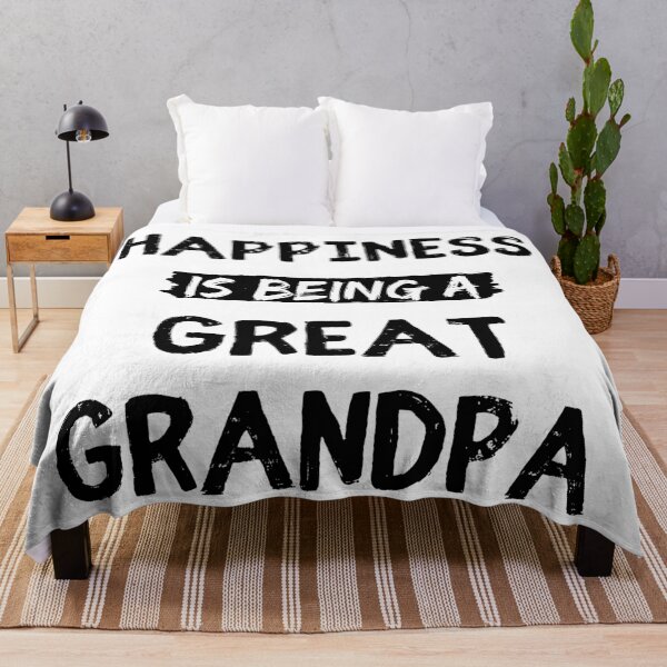 Item preview, Happiness is being a great grandpa funny grandpa quote designed and sold by OneTimeEngineer.