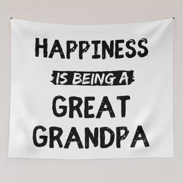 Item preview, Happiness is being a great grandpa funny grandpa quote designed and sold by OneTimeEngineer.