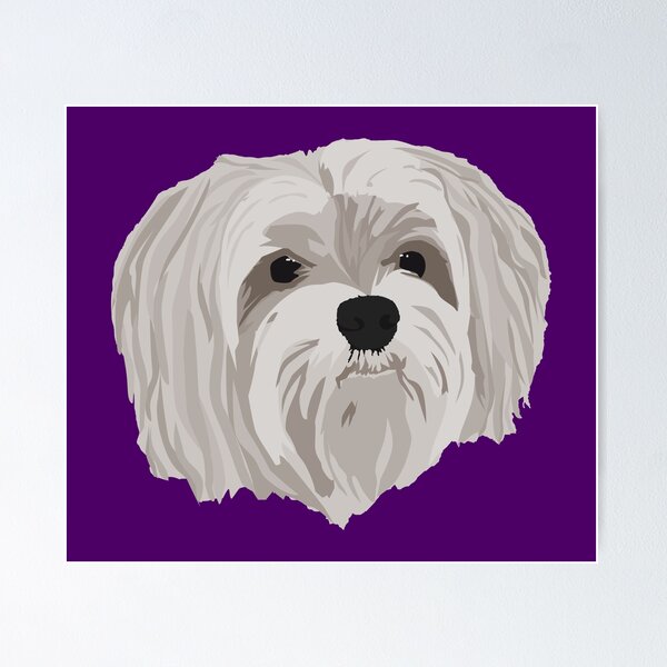 Item preview, Morkie Head - Purple designed and sold by ZZDeZignZ.