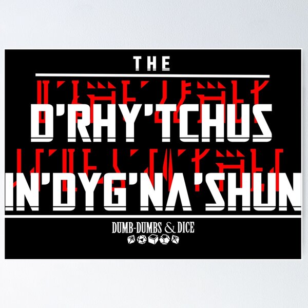 Item preview, The Righteous Indignation (white text) designed and sold by Dumb-Dumbs & Dice.