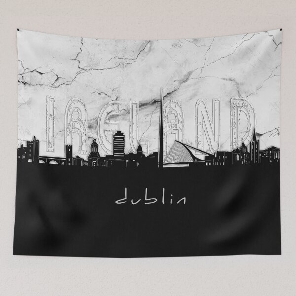 Item preview, dublin skyline marble designed and sold by BekimART2.