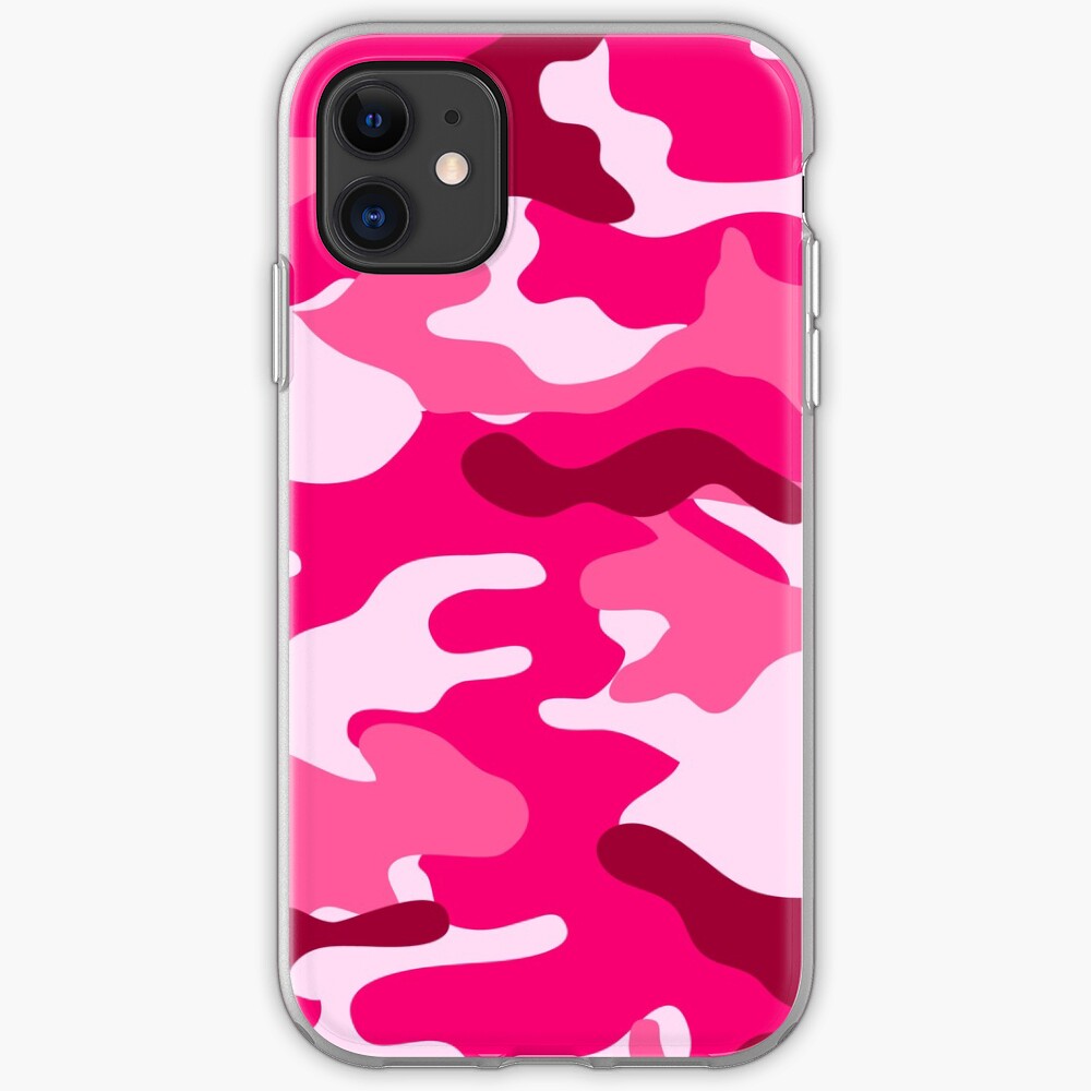 "Pink Camo" iPhone Case & Cover by WAMTEES Redbubble