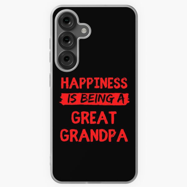 Item preview, Happiness is being a great grandpa funny grandpa quote designed and sold by OneTimeEngineer.