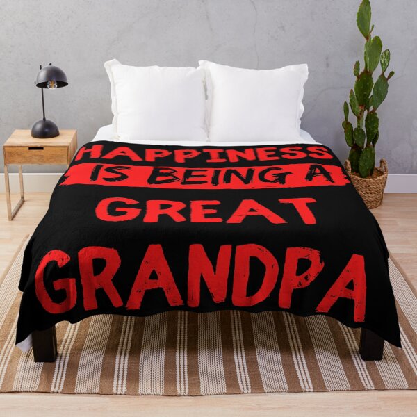 Item preview, Happiness is being a great grandpa funny grandpa quote designed and sold by OneTimeEngineer.