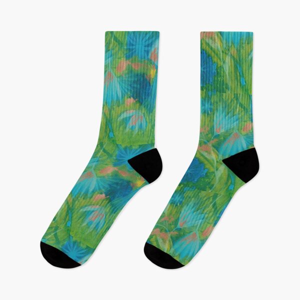 Item preview, Flores verdes y azules designed and sold by Elitiffoncuenca.