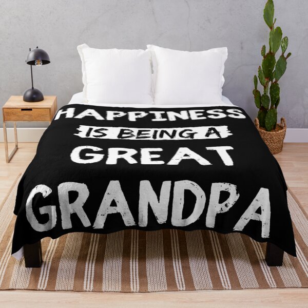 Item preview, Happiness is being a great grandpa funny grandpa quote designed and sold by OneTimeEngineer.